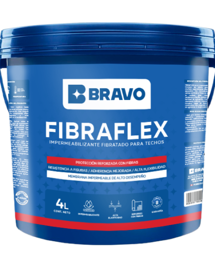 Impermeabilizante Fibratado para Techos – Fibraflex – Blanco – 4L