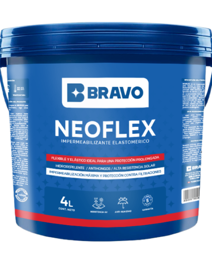 Impermeabilizante Elastomérico para Techos – Neoflex – Blanco – 4L