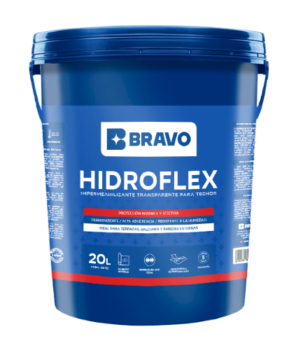 Impermeabilizante Transparente para Techos – Hidroflex – Transparente – 20L