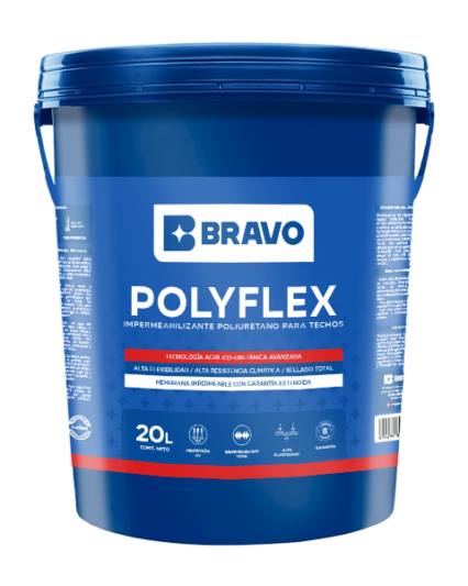 Impermeabilizante Poliuretano para Techos – Polyflex – Blanco – 20L